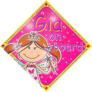 Personalised baby on board signs