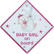 Bling baby on board signs