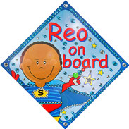 Personalised baby on board signs